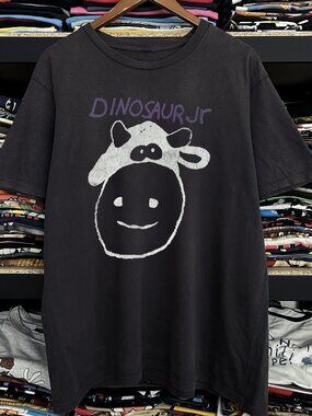 90s Dinosaur Jr Cow Washed Black Tee